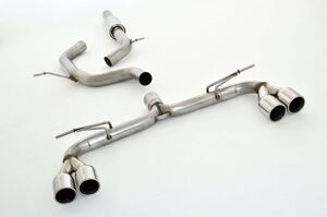 Friedrich Motorsport 76mm Duplex-Anlage f�r VW Golf VII GTD Frontantrieb 2.0l TDI 135kW ohne sound-Aktor Bj. 03/2017-08/2018 inkl. Facelift