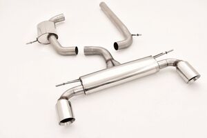 Friedrich Motorsport 76mm Duplex-Anlage f�r VW Golf VII GTI / Performance Frontantrieb 2.0l TSI 169/180kW ohne Ottopartikelfilter Bj. 02/2017-08/2018