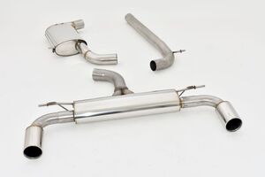 Friedrich Motorsport 76mm Duplexanlage f�r VW Golf VII GTI Performance / TCR Frontantrieb 2.0l TSI 180/213kW mit Ottopartikelfilter Bj. 12/2018-12/2019