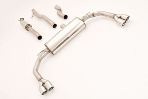 Friedrich Motorsport 76mm Duplex-Anlage f�r Mercedes-Benz C/X117 CLA-Klasse Coupe & Shooting Brake CLA250 Sport (inkl. 4matic) 160kW Bj. 01/2013-06/2016