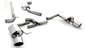 Friedrich Motorsport 76mm Duplex-Anlage f�r Skoda Octavia RS 5E Limousine & Combi RS220 / RS230 2.0l TSI 162/169kW / RS 245 2.0l TSI 180kW ohne Ottopartikelfilter ab Bj. 2013