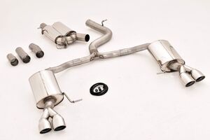 Friedrich Motorsport 76mm Duplex-Anlage mit originaler Klappensteuerung f�r Skoda Superb 3V (3T) Limousine & Combi 2.0l TSI 206kW 4x4 Bj. 03/2015-06/2018