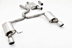 Friedrich Motorsport 76mm Duplex-Anlage Limousine & Combi f�r Skoda Superb 3V (3T) 2.0l TSI 200kW 4x4 ohne Klappensteuerung ab Werk Bj. 11/2018-11/2020