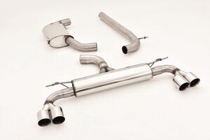 Friedrich Motorsport 76mm Duplexanlage f�r Seat Leon 5F Cupra inkl. SC Frontantrieb 2.0l TSI 221kW ohne Ottopartikelfilter ab Bj. 02/2017