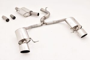 Friedrich Motorsport 76mm Duplexanlage f�r Seat Leon 5F ST Cupra 4Drive 2.0l TSI 221kW ohne Ottopartikelfilter  Bj. 2017-2018