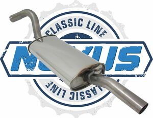 Novus Classic Line Edelstahl-Endschalld�mpfer f�r Audi 80 Coupe, Limousine B3 / 89