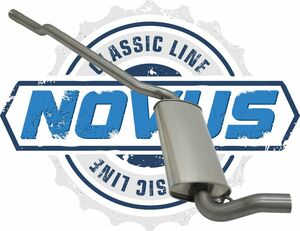 Novus Classic Line Edelstahl-Vorschalld�mpfer f�r Audi 80/90 Coupe, Cabrio 89 / 8G7 / B4 / B3
