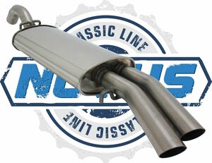 Novus Classic Line Edelstahl-Endschalld�mpfer 50mm f�r VW Golf II 19E