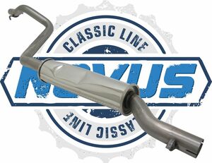 Novus Classic Line Edelstahl-Vorschalld�mpfer f�r VW Golf I, Cabrio, Jetta I, Scirocco I, II 17 / 155 / 16 / 53 / 53B
