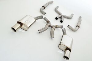 Friedrich Motorsport 76mm Duplex-Anlage f�r Ford Mustang 5 (S197) Coupe & Cabrio 4.6l V8 (inkl. Shelby) 224/232/235/243/kW Bj. 2004-2009