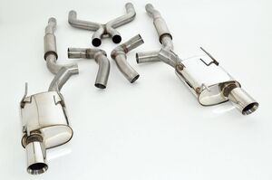 Friedrich Motorsport 76mm Duplex-Anlage f�r Ford Mustang 5 Facelift (S197) Coupe & Cabrio 5.0l V8 (inkl. BOSS) 303/307/308/312/313/326/331kW / 5.4l V8 (inkl. Shelby) 355/368/372/397/403/405/410kW Bj. 2010-2014