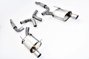 Friedrich Motorsport 76mm Duplex-Anlage f�r Ford Mustang V Facelift (S197) Coupe & Cabrio 3.7l V6 227kW Bj. 2010-2014