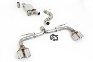 Friedrich Motorsport 76mm Duplex-Anlage mit originaler Klappensteuerung f�r VW Golf VIII R Allrad 2.0l TSI 235kW ab Bj. 12/2020