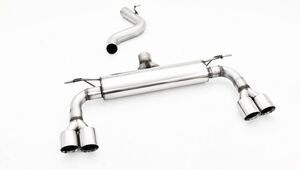 Friedrich Motorsport 76mm Duplex Sportendschalld�mpfer f�r VW T-ROC 4motion 2.0l TSI 140kW, mit Ottopartikelfilter Bj. 11/2017-08/2018|Bj. 09/2018-2021 (nicht Facelift)|ab Bj. 2021- (Facelift) f�r Original R-Hecksch�rze