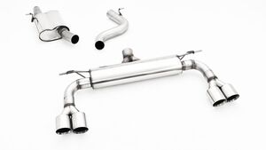 Friedrich Motorsport 76mm Duplex-Anlage f�r VW T-ROC 4motion 2.0l TSI 140kW mit Ottopartikelfilter Bj. 09/2018-2021 (nicht Facelift)|ab Bj. 2021- (Facelift) f�r Original R-Hecksch�rze
