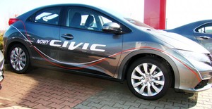 Seitenleisten-Satz f�r Honda Civic 9 Steilheck 5-T�rer  2012-