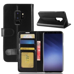 Wallet Case f�r Samsung Galaxy S9 PLUS G965 Crazy Horse Card Slot