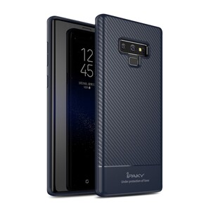 IPAKY TPU Case f�r SAMSUNG GALAXY NOTE 9 Carbon Fiber Muster Texture H�lle Cover