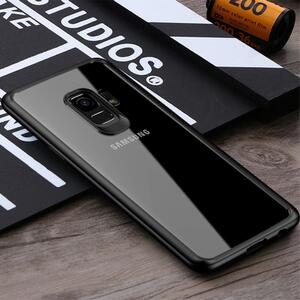IPAKY TPU Gel Case f�r Samsung Galaxy S9 G960 Frame elastisch Transparent