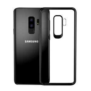 IPAKY TPU Gel Case f�r Samsung Galaxy S9+ G965 Frame elastisch Transparent