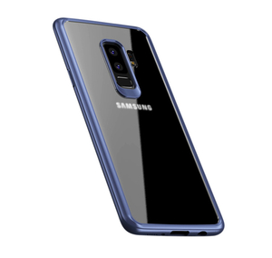 IPAKY TPU Gel Case f�r Samsung Galaxy S9+ G965 Frame elastisch Transparent