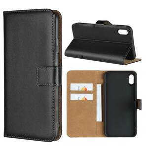 Wallet Case f�r Apple iPhone XS MAX TPU Split Echt Leder Tasche