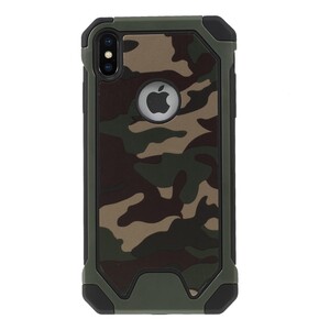 Outdoor Case f�r Apple iPhone XS MAX TPU Hybrid Camouflage