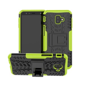 Outdoor Case Tire Rutschfest Kickstand Reifen H�lle f�r Samsung Galaxy J6+ 2018