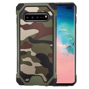 Outdoor Case f�r Samsung Galaxy S10+ TPU Hybrid Camouflage