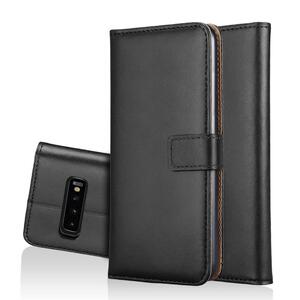 Wallet Case f�r Samsung Galaxy S10 Genuine Split Echt Leder Tasche