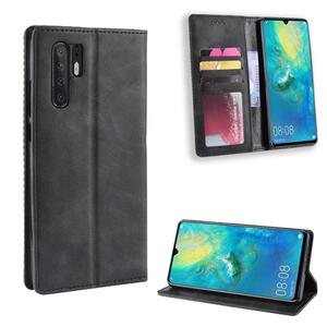 Wallet Case f�r Huawei P30 PRO Vintage Karo Handy Tasche Magnet