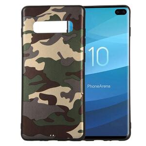 TPU Case f�r Samsung Galaxy S10+ PLUS Camouflage Muster Flexi Handyh�lle