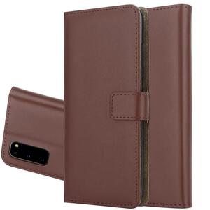 Wallet Case f�r Samsung Galaxy S20 Genuine Split Echt Leder Handy Tasche