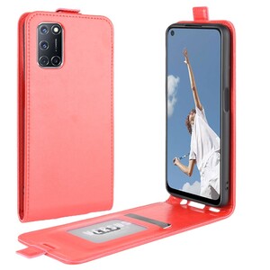 Flip Case f�r Oppo A52 A72 Crazy Horse Handy Tasche Card Slot