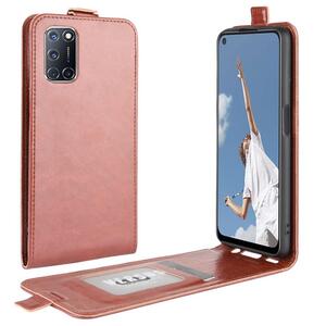 Flip Case f�r Oppo A52 A72 Crazy Horse Handy Tasche Card Slot