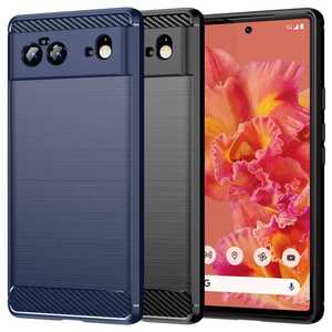 TPU Case fr GOOGLE PIXEL 6 Carbon Fiber Skin Brushed Schutz Hlle Soft Cover