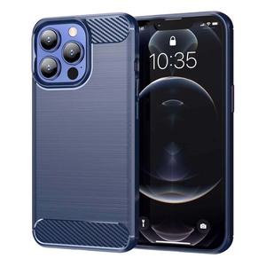 TPU Case f�r Apple iPhone 13 PRO MAX Carbon Fiber Skin Brushed Soft Schutz H�lle