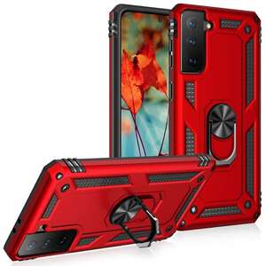 Outdoor Case f�r SAMSUNG GALAXY S21 FE TPU Hybrid Sergeant Armor Ring H�lle