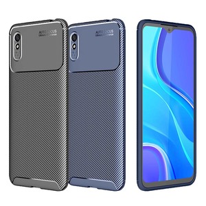 TPU Case f�r XIAOMI REDMI 9A Carbon Fiber Muster Shockproof Texture H�lle Cover