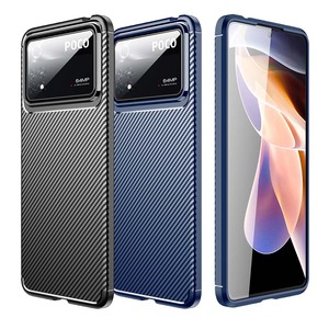 TPU Case f�r XIAOMI POCO X4 PRO 5G Carbon Fiber Muster Shockproof Texture H�lle