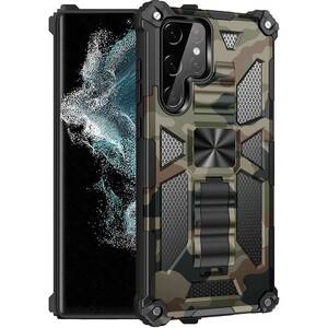 Outdoor H�lle f�r Samsung Galaxy S22 ULTRA Camouflage Shockproof Schutz Cover