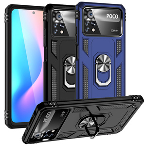 Outdoor H�lle f�r Xiaomi Poco X4 PRO TPU PC Hybrid Sergeant Armor Ring Cover