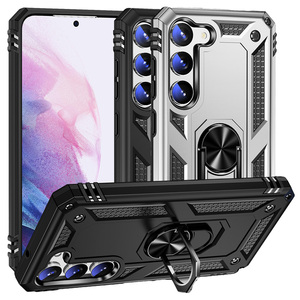 Outdoor H�lle f�r Samsung Galaxy S23 TPU PC Hybrid Sergeant Armor Ring Cover