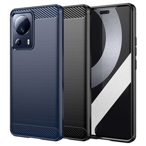 TPU H�lle f�r Xiaomi 13 LITE Carbon Fiber Skin Brushed Schutzcover Soft Case