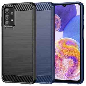 TPU H�lle f�r Samsung Galaxy A23 Carbon Fiber Skin Brushed Schutzcover Soft Case