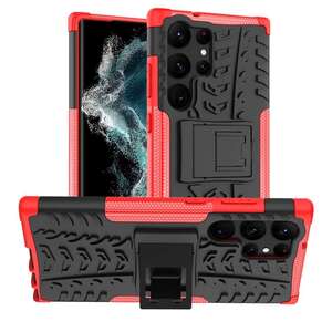 Outdoor H�lle f�r Samsung Galaxy S23 ULTRA Tire Rutschfest Stand PC TPU Case