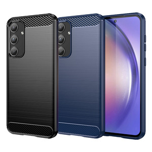 TPU H�lle f�r Samsung Galaxy A55 Carbon Fiber Skin Brushed Schutzcover Soft Case