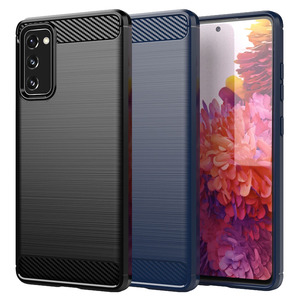 TPU H�lle f�r Samsung Galaxy S20 FE Carbon Fiber Skin Brushed Schutzcover Case