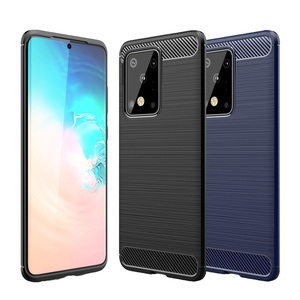 TPU H�lle f�r Samsung Galaxy S20 ULTRA Carbon Fiber Skin Brushed Schutzcover