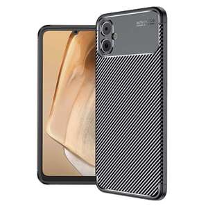 TPU Hlle fr Samsung Galaxy A05 Carbon Fiber Muster Shockproof Back Cover Case